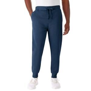 NWT Members Mark Men's Newport Fleece Navy Blue Jogger Size Small